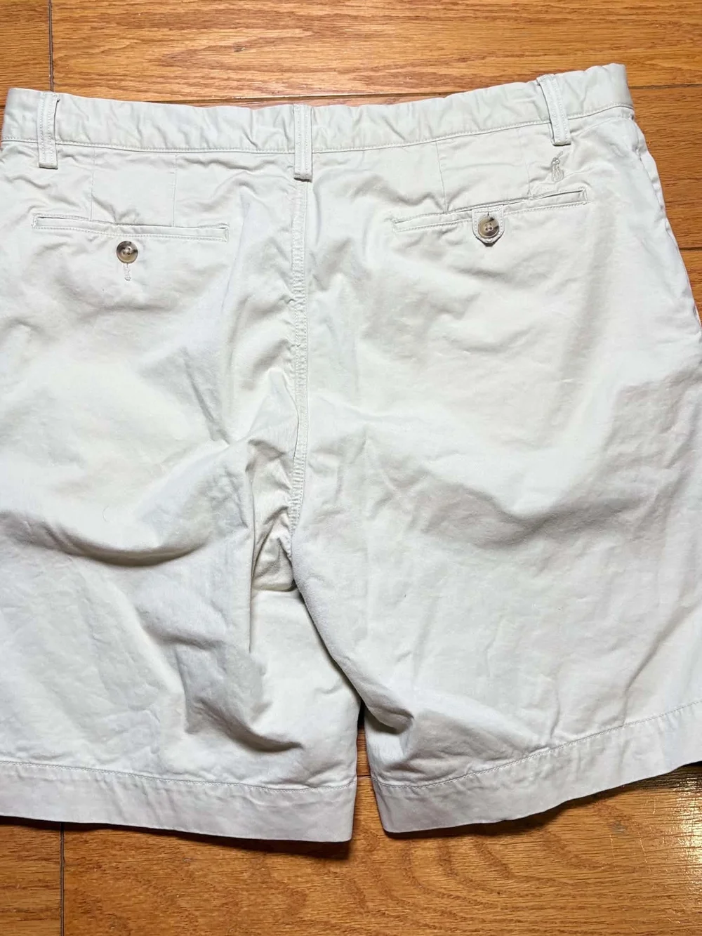 Polo Ralph Lauren Stretch Cotton Twill Chino Shorts Classic Mens Sz 35 Lot Of 2